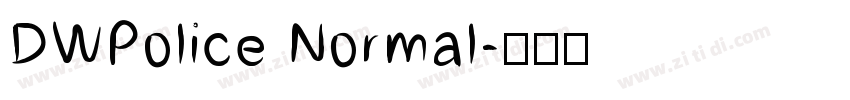 DWPolice Normal字体转换